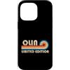 Retro Name Vault Custodia per iPhone 14 Pro Max OLIN Retro 70s 80s Sunset Stripe
