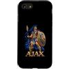 Greek Ajax Spartan Warrior Mythology Spe Custodia per iPhone SE (2020) / 7/8 Ajax Eroe Greco Trojan Mitologia Scudo Lancia