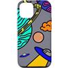 Kidcore Cartoon Style Solar System Gifts Custodia per iPhone 12/12 Pro Kidcore del sistema solare di arte spaziale variopinta di UFO dei pianeti del