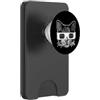 Miftees Solar Eclipse Tees Gatto che indossa occhiali da eclissi solare divertente gatto eclis PopSockets PopWallet per MagSafe