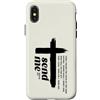 Isaiah 6 8 Christian Motivational Bible Custodia per iPhone X/XS Stampa a croce Christian Here am I Send me su fronte e retro