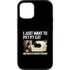 Cat Murder Show Humor Custodia per iPhone 12/12 Pro Pet My Cat and Watch Murder Show Divertente regalo per gli amanti dei gatti