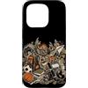 Funny Hunting Back To School Deer Huntin Custodia per iPhone 15 Pro Hunting Back To School - Zaino mimetico per studenti e cacciatori di cervi