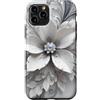 Floral Silver Flower Gifts Custodia per iPhone 11 Pro Goccia D'Acqua Fiore