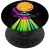 Extraterrestrial Flying Saucer Gifts Arcobaleno UFO Beam Blacklight Space Art PopSockets PopGrip Adesivo