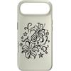 Ornamental Floral Art Custodia per iPhone Air Y2K Orchid Flower Line Art Tattoo Stile Tatuaggio Anni '90
