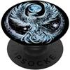 Rising Ice Phoenix Fenice del ghiaccio in aumento PopSockets PopGrip Adesivo
