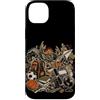 Funny Hunting Back To School Deer Huntin Custodia per iPhone 14 Plus Hunting Back To School - Zaino mimetico per studenti e cacciatori di cervi