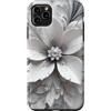 Floral Silver Flower Gifts Custodia per iPhone 11 Pro Max Goccia D'Acqua Fiore