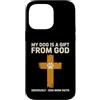 Dog Mom Faith Crosses Custodia per iPhone 14 Pro Max Il mio cane viene da Dio, ovviamente, cane mamma fede