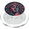 Cybernetic Computer Hacker Tech Designs Circuito Elettronico Viso Pop Art PopSockets PopGrip per MagSafe