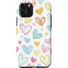 Cute Hearts Gifts Custodia per iPhone 11 Pro Cuore pastello carino colorato amore modello San Valentino