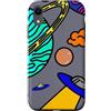 Kidcore Cartoon Style Solar System Gifts Custodia per iPhone XR Kidcore del sistema solare di arte spaziale variopinta di UFO dei pianeti del