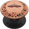 Extraterrestrial Flying Saucer Gifts Floreale UFO Luna Corona Celeste Spazio Arte PopSockets PopGrip Adesivo