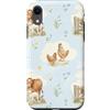 Cozy Countryside Farm Life Design Studio Custodia per iPhone XR Animali da fattoria Mucca Pecora Polli Paese Acquerello Arte