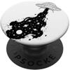 Extraterrestrial Flying Saucer Gifts Bianco Nero UFO Cosmic Space Ink Alien PopSockets PopGrip Adesivo