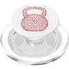 Kettle Bell, Heart, Love, Gym Kettle Bell, Cuore, Amore, Palestra PopSockets PopGrip per MagSafe
