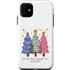Cute Cozy Christmas Custodia per iPhone 11 Most Wonderful Time of the Year Christmas Trees Holiday