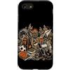 Funny Hunting Back To School Deer Huntin Custodia per iPhone SE (2020) / 7/8 Hunting Back To School - Zaino mimetico per studenti e cacciatori di cervi