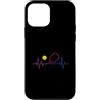 Pickleball Player Gifts Custodia per iPhone 12 mini Pickleball Heartbeat Paddle giocatore di palla regalo