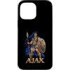 Greek Ajax Spartan Warrior Mythology Spe Custodia per iPhone 13 Pro Max Ajax Eroe Greco Trojan Mitologia Scudo Lancia