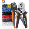 WOZOBUY Kit pinze a crimpare HSC8 6-4A/6-6A, pinza da taglio spelafili con terminale a tubo Set di utensili elettrici di marca WOZOBUY