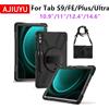 AJIUYU Custodia antiurto resistente per Samsung Galaxy Tab A9 Plus A9 + 11 "S9FE Tab S7 S8 S9 S10 FE Plus Ultra Cavalletto Cover in silicone