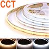 MALITAI 2m 3m 5m DC12V 24V CCT COB Strisce LED 608LED/M Luci LED dimmerabili Nastro 2700K - 6500K Modificabile CCT FCOB Lampada Room Decor