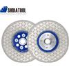 SHDIATOOL Disco abrasivo da taglio bifacciale 1/2 pezzi Lama per sega con flangia Piastra da taglio circolare in marmo per piastrelle in porcellana