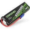 OVONIC Batteria Lipo OVONIC 80C 11.1V 6500mAh 3S Batteria LiPo con spina EC5 per RC Car Monster Truck RC Truggy Buggy RC Hobby