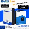 NONE EA Sun 48v Inverter Ibrido Powerwall 51.2v 100ah LiFePO4 Batteria BMS 16S Kit Solare 6200W Off Grid Inversor per Elettrodomestici