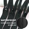 Meetee 1-10 metri 3 # 5 # 8 # 10 # Cerniera impermeabile Zip inversa Tirare la testa Tenda esterna Cerniere in nylon invisibili Accessori per la riparazione delle cerniere fai-da-te