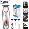 Kemei KM-034 Tagliacapelli professionale Tagliacapelli elettrico da uomo Display LCD Tagliacapelli Set taglio di capelli