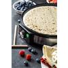 Adler Macchina per pancake elettrica da 1600 W 30 cm, rivestimento antiaderente, controllo della temperatura, alto Rant, set di accessori