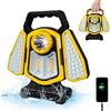 NONE Lampada da campeggio portatile solare 5 modalità di illuminazione Luce da lavoro a LED USB esterna ricaricabile per lavori di riparazione interruzione di corrente di emergenza