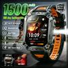 GUHUAVMI Smartwatch Sportivo Militare Antiesplosione con Schermo, Batteria Grande da 1500mAh, Impermeabile 10ATM, Cardiofrequenzimetro, Chiamate Bluetooth, per Uomo