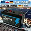 Ddadache Batteria 24V 150Ah 18650 Batteria al litio Ricaricabile per energia solare Batteria per veicoli elettrici + Caricabatterie 25.2v 2A