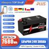 KEZIMO Batteria LiFePO4 24V 300Ah 7.68KW 25.6V 200Ah con Celle Nuove di Grado A 8S 200A BMS Bluetooth per Camper Solare Garanzia 10 Anni UE Senza Tasse