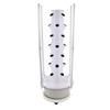 Bymaocar Sistema di Coltivazione Idroponica a 7 Livelli con 28 Fori e Luci LED, Kit Giardino Verticale con Serbatoio Verde in ABS, Sistema di Coltivazione Indoor