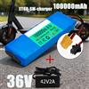 Batteria per Monopattino Elettrico 36V 10S2P 10Ah 18650, Pacco Batteria al Litio 500W 36v