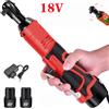 GECOFEER Chiave a Cricchetto Elettrica Senza Fili 18V 3/8" 60N.m 90 ° Utensile Elettrico Angolare per Riparazioni Auto, Manutenzione Domestica e Lavori Edili