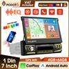 Podofo Autoradio Android 7" 4+64G con Bluetooth, WIFI, GPS, FM, RDS, AI, DSP, EQ, Stereo per Auto, Carplay Wireless e Android Auto