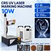 cnczone Macchina per Marcatura Laser UV CRS 15W, Incisione 3D su Vetro, Cristallo, Metallo, Plastica, Legno, Incisione Interna 3D su Cristallo, Incisione su Pelle, Laser ad Alta Precisione con Raffreddamento
