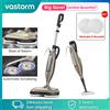 Vastorm Pulitore a Vapore Vastorm con Panno Rotante 10 in 1, Mop Leggero e Potente da 1300W per Pavimenti in Legno Duro