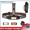 Wurkkos HD17 Torcia frontale 2500 lumen 18650 Torcia EDC ultraleggera con luce rossa/bianca adatta per campeggio, escursionismo, pesca, arrampicata notturna e osservazione degli animali