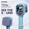 FOTRIC TD2e Camera Acustica Portatile Localizzazione Sorgenti Sonore 64 Microfoni MEMS 2-100 kHz IP54 Rilevamento delle Perdite di Aria Compressa, Gas e Vuoto, Portata 0,3-60 m, per Auto, HVAC,
