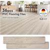 NONE 36 Pezzi 5m² Pavimento in PVC Autoadesivo Effetto Legno, Plance Adesive 914x152mm 1.8mm Impermeabili Antiscivolo Fai-da-Te per Camera da Letto, Soggiorno, Balcone