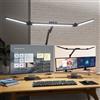 NONE Lampada da Scrivania LED per Casa e Ufficio - 24W 1500LM con Morsetto, Lampada da Tavolo per Architetti, Testa Regolabile, Dimmerazione Continua, Luce da Lavoro (Nera)
