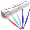 RYERCAT Set di 5 spazzolini da denti a doppio lato per gatti, spazzolino da denti con micro testa (molto piccola) per una vestibilità personalizzata, forniture per la cura dentale del gatto