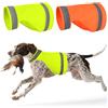 DQGHQME Set di 2 gilet catarifrangenti per cani da caccia, verde e arancione